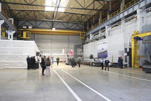 The first steel cutting of a hybrid passenger-car ferry