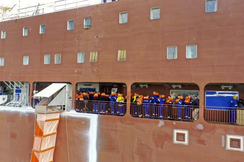 Trial Evacuation on Polish Ro-Pax Ferry